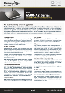 Mako Networks Appliance 6500-A2 bochure